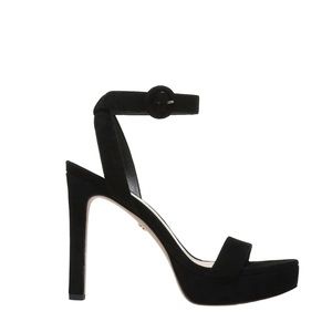 Veronica Beard Sandal Women’s SZ 9 DARCELLE PLATFORM-HEEL SANDAL BLACK SUEDE